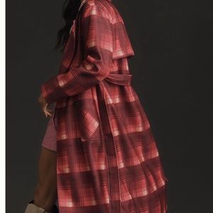 NVLT Plaid Trench NWT size M